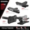 Go Rhino Hitch Mount Fits 2 Receivers 12 Lenght Flat Step NonExtendable Flip Down Textured HS2012T - alternate 4